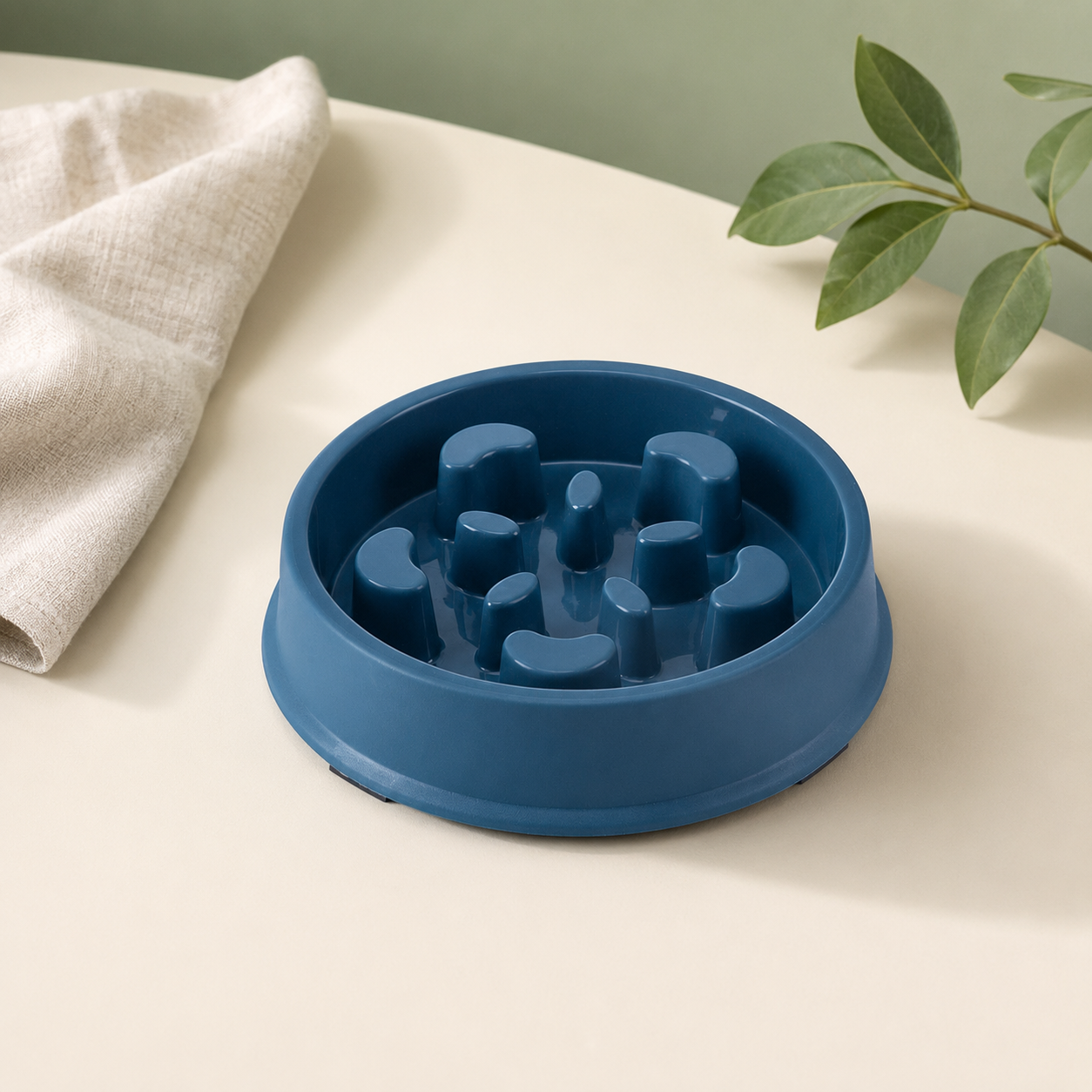 Petal Shape Dog Puzzle Bowl