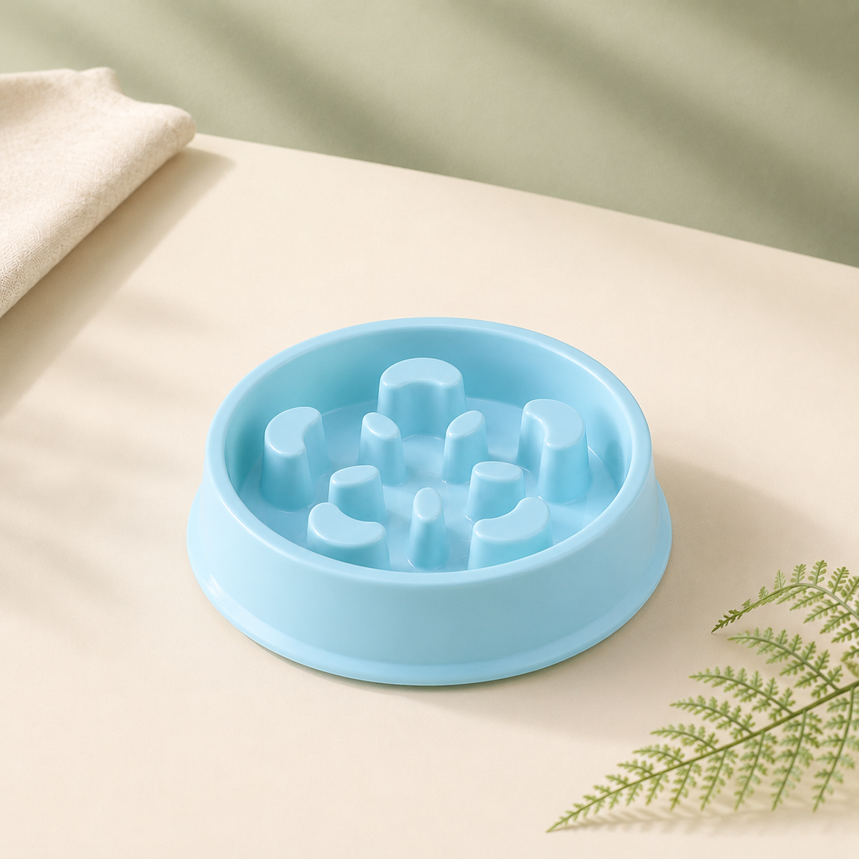 Petal Shape Dog Puzzle Bowl