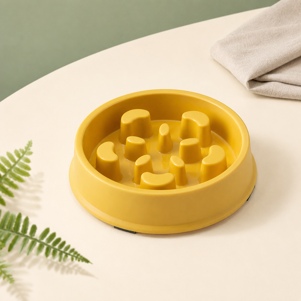 Petal Shape Dog Puzzle Bowl